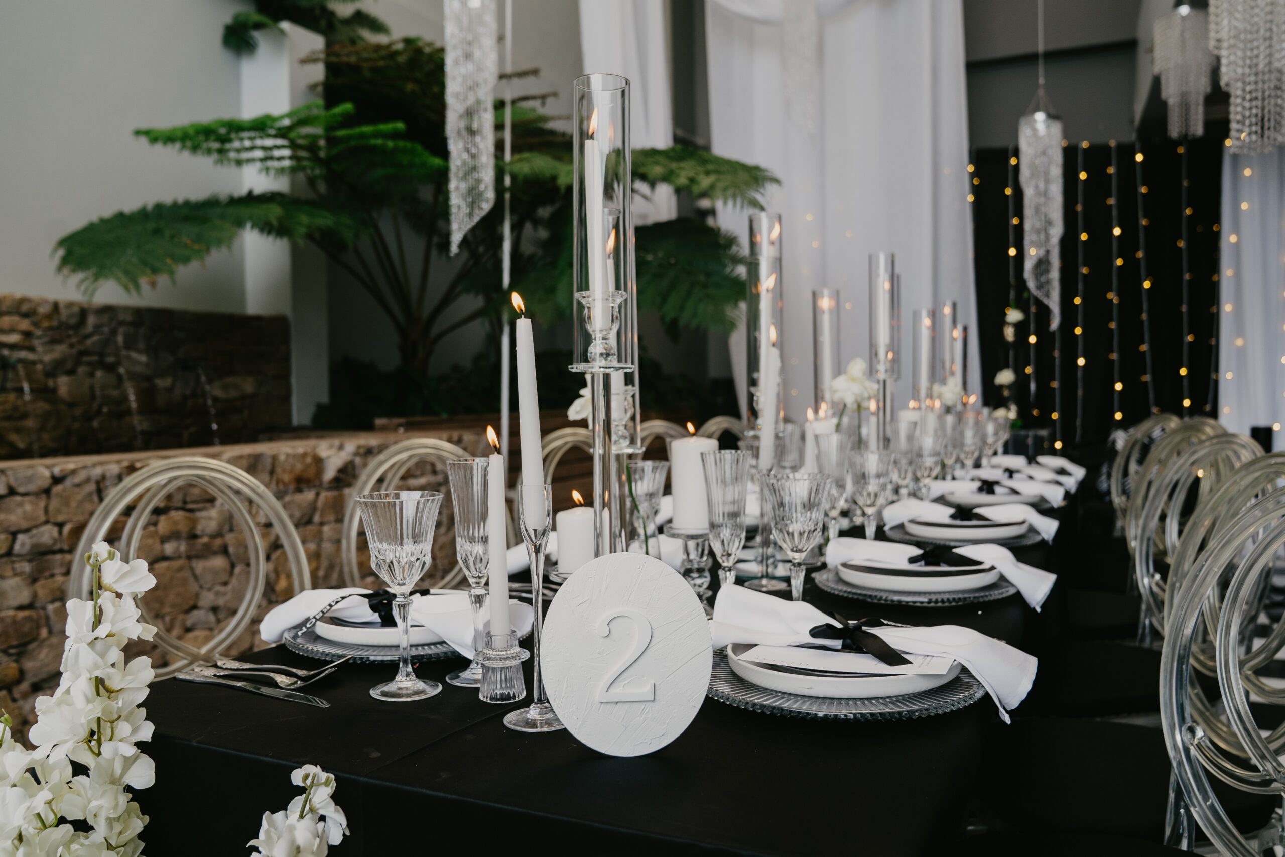 Oval Textured Wedding table number